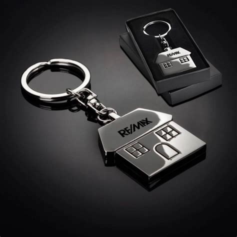 blank metal house shaped keychain|personalized house keys.